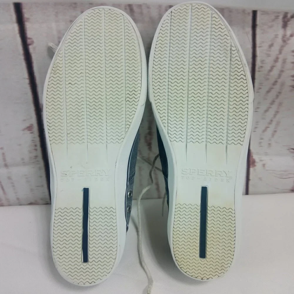 Sperry Top Sider Men's Gray/White Boat Shoes